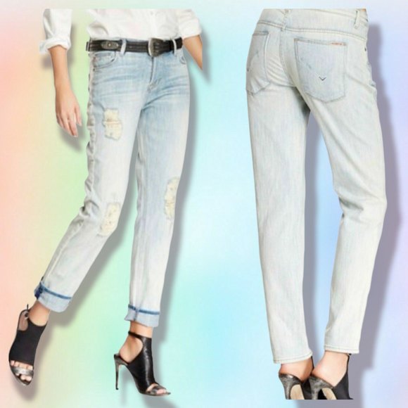 NWT Hudson Jeans Leigh Boyfriend‎ Weekend Warrior Size 27 - Picture 1 of 5
